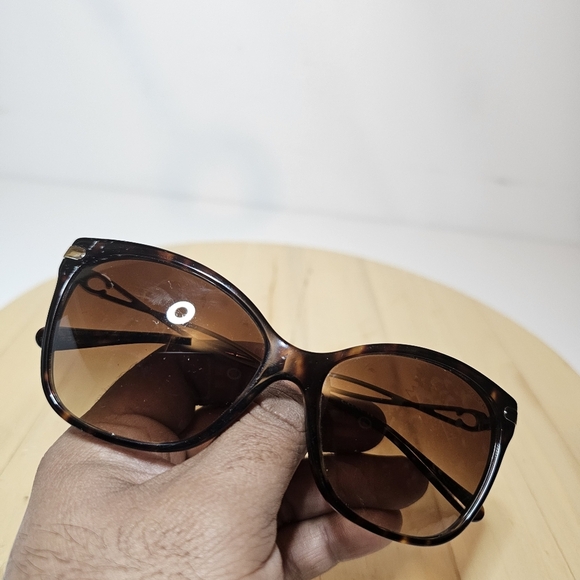 Coach Sculpted Signature Wayfarer Cat Eye Sunglasses Dark Tortoise 512074 - Picture 9 of 13